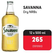 Savanna Dry NRBs-12 x 500ml