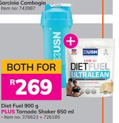 USN Diet Fuel 900g Plus Tornado Shaker 650ml-For Both