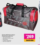 Sportec 60cm Sports Bag 2 Pocket (Red) 9460D/RED