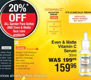 Garnier Even & Matte Vitamin C Serum-30ml