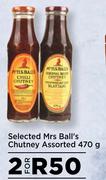 Mrs Ball's Chutney Assorted-For 2 x 470g