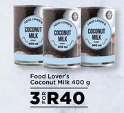 Food Lover's Coconut Milk-For 3 x 400g