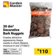 Garden Master 30 dm3 Decorative Bark Nuggets