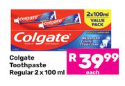 Colgate Toothpaste (Regular)-2 x 100ml Each