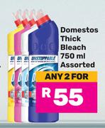 Domestos Thick Bleach Assorted-For Any 2 x 750ml