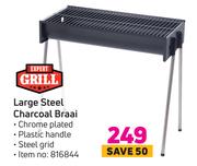 Expert Grill Large Steel Charcoal Braai