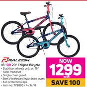 Raleigh 16" Or 20" Eclipse Bicycle-Each