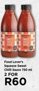 Food Lover's Squeeze Sweet Chilli Sauce-For 2 x750ml