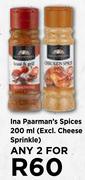 In Paarman's Spices 200ml (Excl. Cheese Sprinkle)-For Any 2