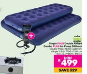 Campmaster Single Plus Double Airbed Combo Plus Air Pump 300mm