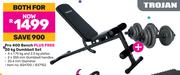 Trojan Pro 400 Bench Plus Free 20Kg Dumbbell Set-Both For