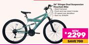 Raleigh 26" Stinger Dual Suspension Mountain Bike-Each