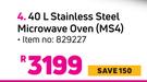 Samsung 40L Stainless Steel Microwave Oven MS4