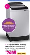 Samsung 15Kg Top Loader Washing Machine WA15T5260BY