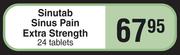 Sinutub Sinus Pain Extra Strength-24 Tablets
