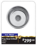 Prep Bowl S/Steel 430mm 45682