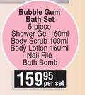 Nature's Nourishment Bubble Gum Bath Set-Per Set