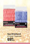 Cala Spa Wristband Assorted-9 x 6cm Each