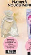 Nature's Nourishment Mandarin & Grapefruit Luxury Bath Set-Per Set