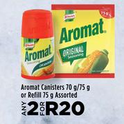 Aromat Canisters 70g/75g Or Refill 75g Assorted-For 2