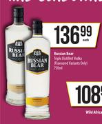 Russian Bear Triple Distilled Vodka (Flavoured Variants Only)-750ml Each