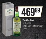 The Glenlivet 12 Year Old Single Malt Scotch Whisky-750ml
