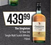 The Singleton 12 Year Old Single Malt Scotch Whisky-750ml