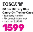 Tosca 50cm Military Blue Carry On Trolley Case