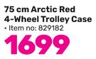 Travelwize 75cm Arctic Red Or Navy 4 Wheel Trolley Case
