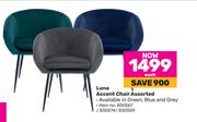Luna Accent Chair Assorted-Each