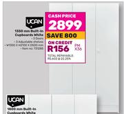 Ucan 1350mm Built In Cupboards White
