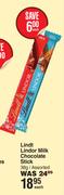 Lindt Lindor Milk Chocolate Stick Assorted-38g Each
