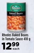Rhodes Baked Beans In Tomato Sauce-410g Each