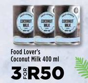 Food Lover's Coconut Milk-For 3 x 400ml