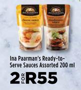Ina Paarman's Ready To Serve Sauces Assorted-For 2 x 200ml