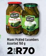 Miami Pickled Cucumbers Assorted-For 2 x 760g