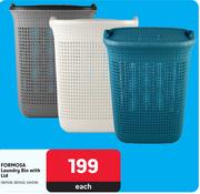 Formosa Laundry Bin With Lid-Each