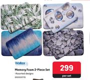 Waltex Memory Foam 2 Piece Set-Per Set