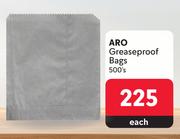 Aro Greaseproof Bags-500's Pack Each