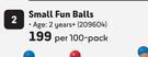 Intex Small Fun Balls-Per 100 Pack