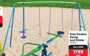Bounceking Kids Double Swing & Glider-Each