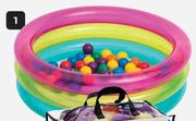 Intex Classic 3 Ring Baby Ball Pit With Balls-Each