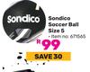 Sondico Soccer Ball Size 5