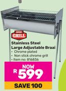 Expert Grill Stainless Steel Large Adjustable Braai 