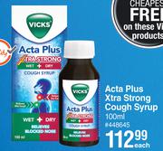 Vicks Acta Plus Xtra Strong Cough Syrup-100ml Each