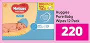 Huggies Pure Baby Wipes-12 Pack