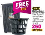 Addis 60L High Design Laundry Hamper