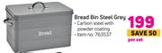 Bread Bin Steel Grey