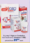 Vigro Or Controlice Hair Treatments-Each