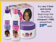 Dark And Lovely Beautiful Beginnings Hair Care Products-Each